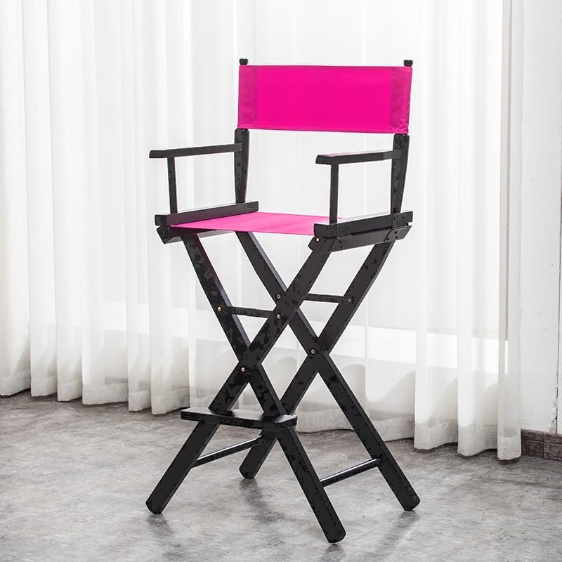 wonofa 1 Set Director Chair Canvas Replacement with Wood Stick,21.2" L x 16.1" W Portable Replacement Cover Canvas for Directors Chair,Casual Home Director Chair Replacement Canvas (Rose Red) - Image 2